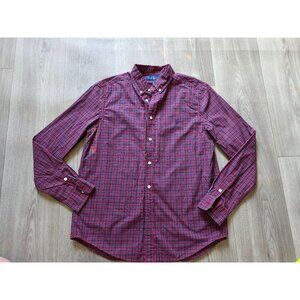 Ralph Lauren Red & Blue Plaid Long Sleeve Button-Down Shirt XL